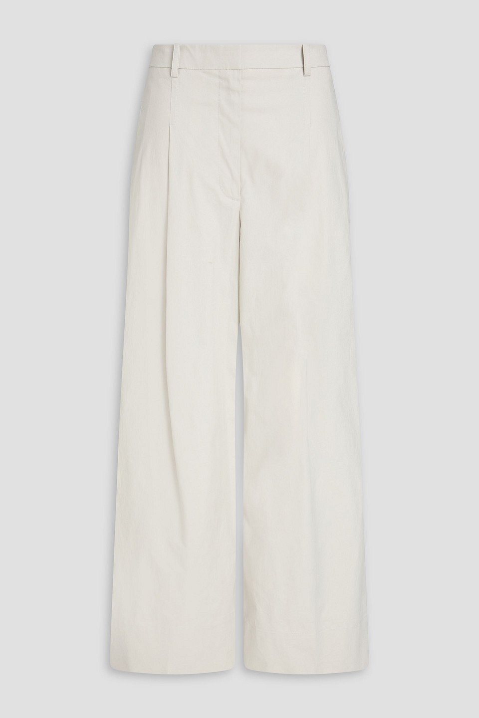 3.1 Phillip Lim Cotton-blend Canvas Wide-leg Pants In White