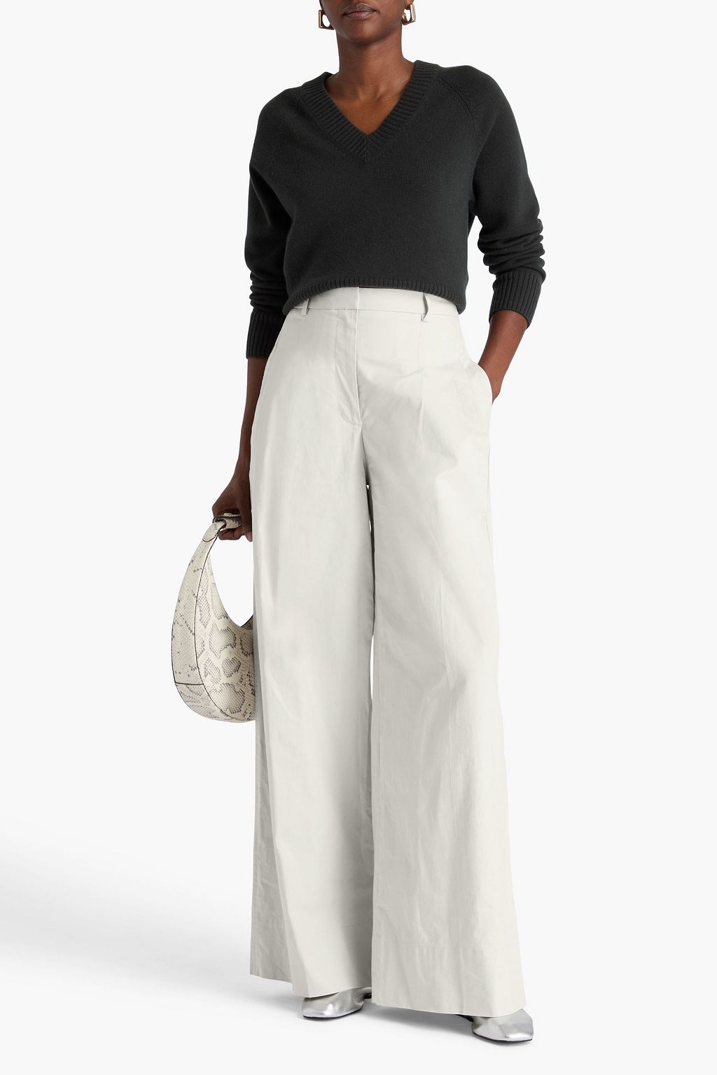 3.1 PHILLIP LIM Cotton-blend canvas wide-leg pants