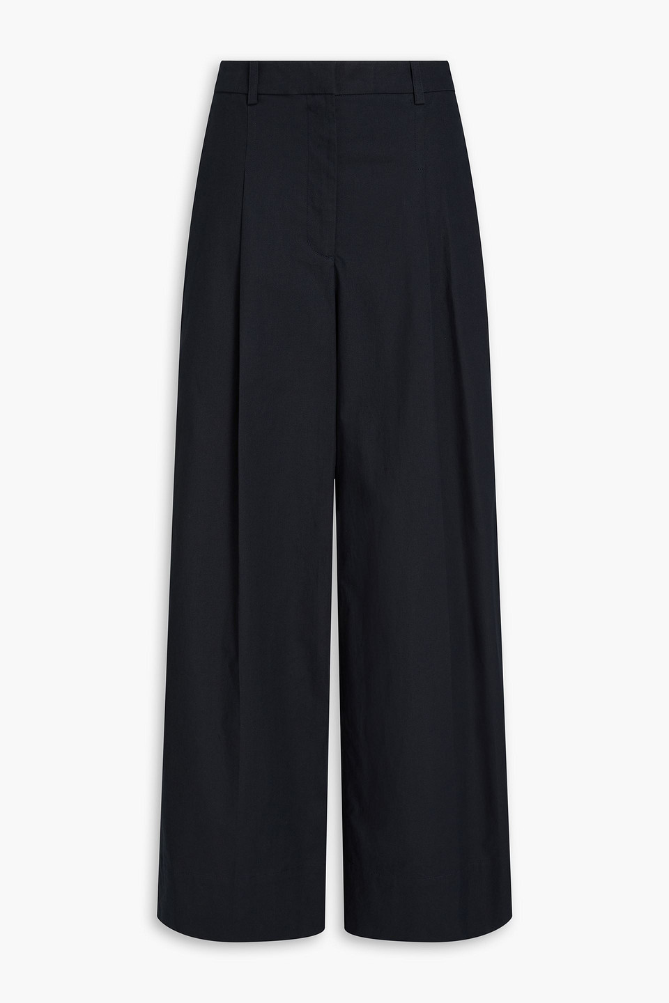 3.1 Phillip Lim Cotton-blend Canvas Wide-leg Pants In Blue