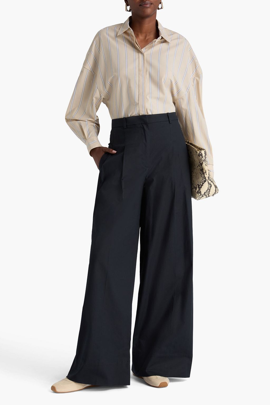 3.1 PHILLIP LIM Cotton-blend canvas wide-leg pants