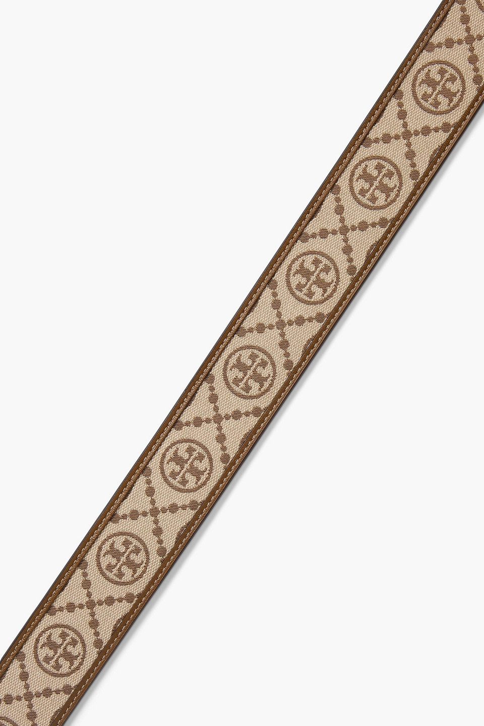  Tory Burch - Gürtel Aus Jacquard Mit Lederbesatz - Neutral - Xs 