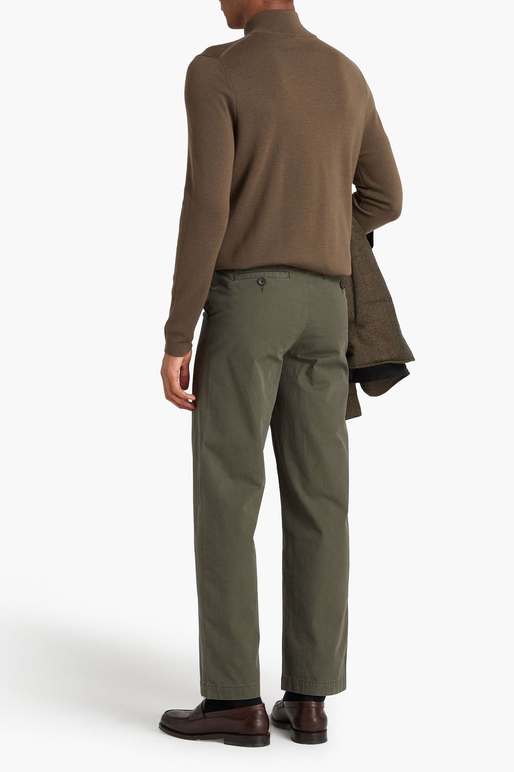 THE ELDER STATESMAN Workwear Norm cotton-twill drawstring chinos