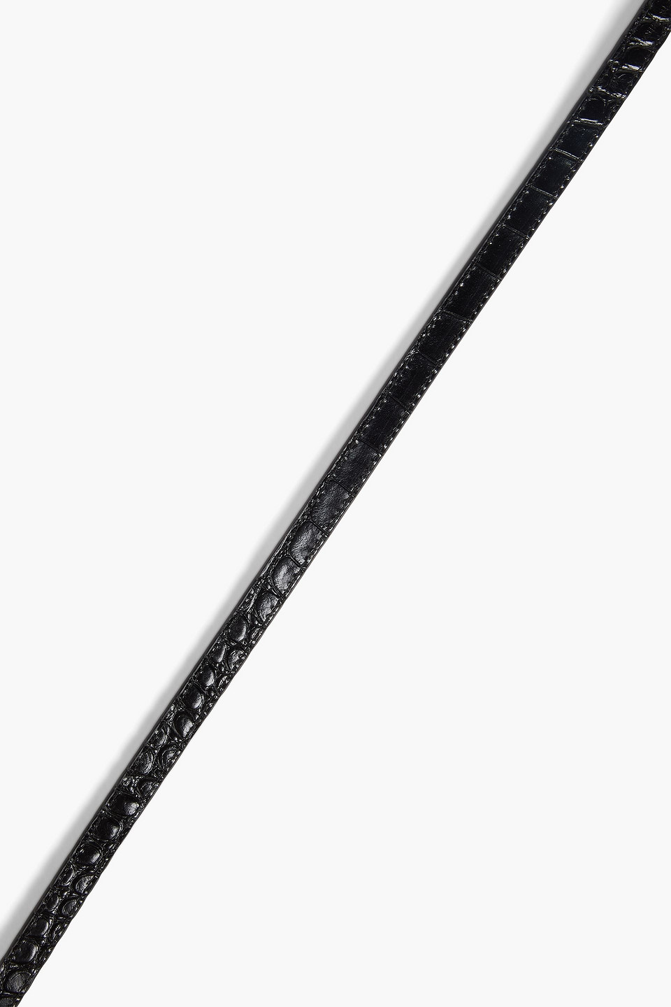  Tory Burch - Gürtel Aus Leder Mit Krokodileffekt - Schwarz - M/l 