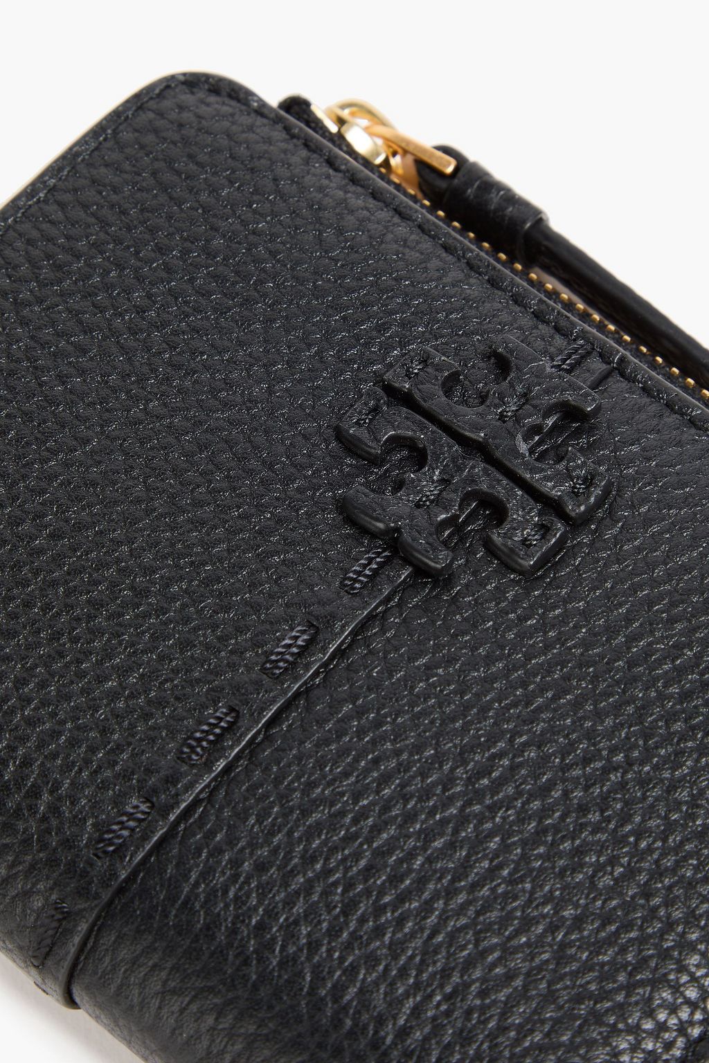 TORY BURCH McGraw pebbled-leather wallet