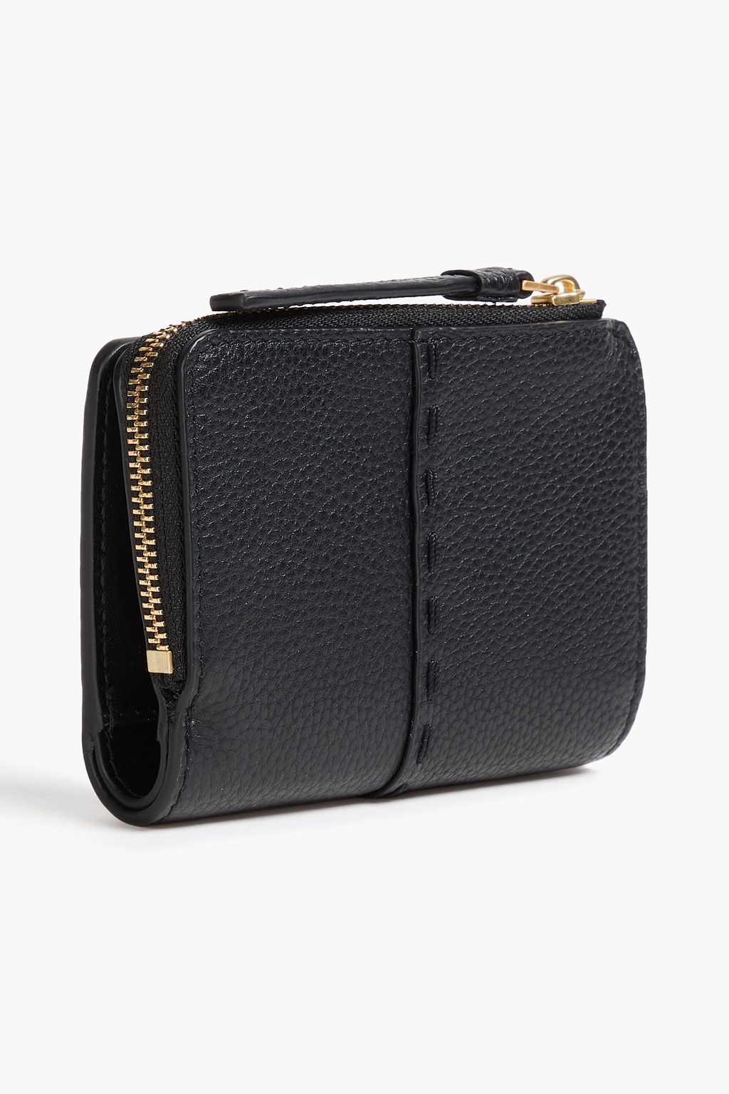 TORY BURCH McGraw pebbled-leather wallet