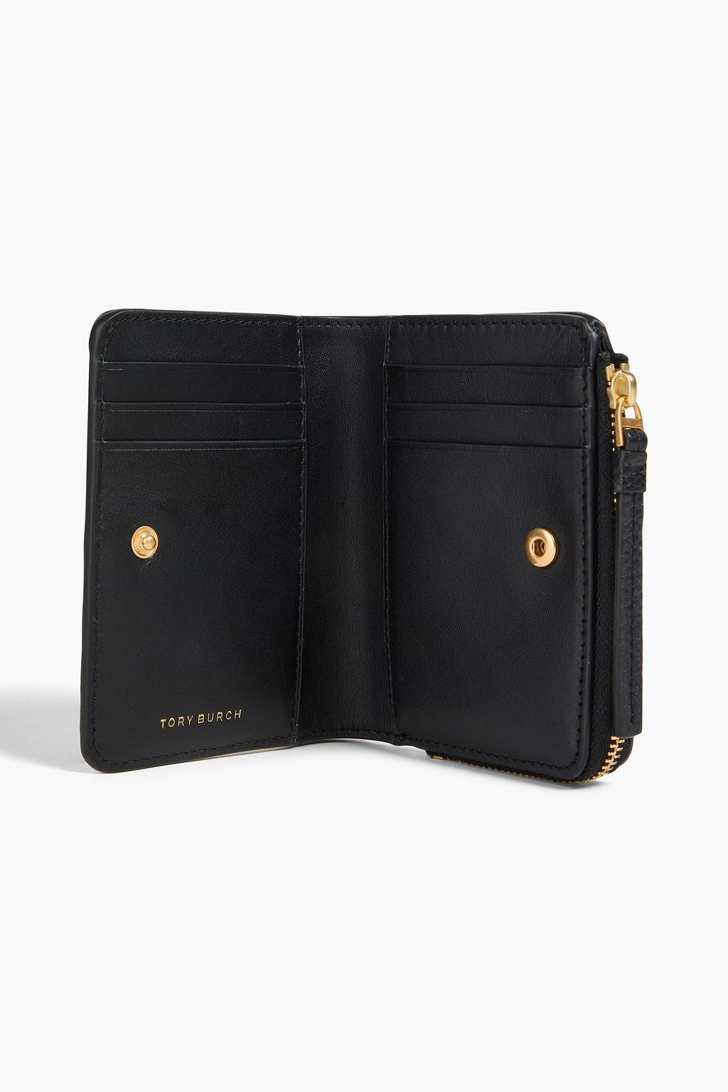 TORY BURCH McGraw pebbled-leather wallet