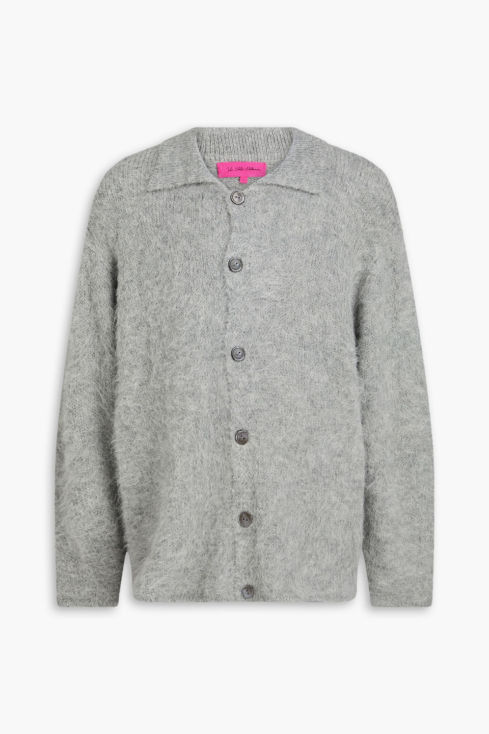 The Elder Statesman Thistle Alpaca-blend Cardigan In Gray