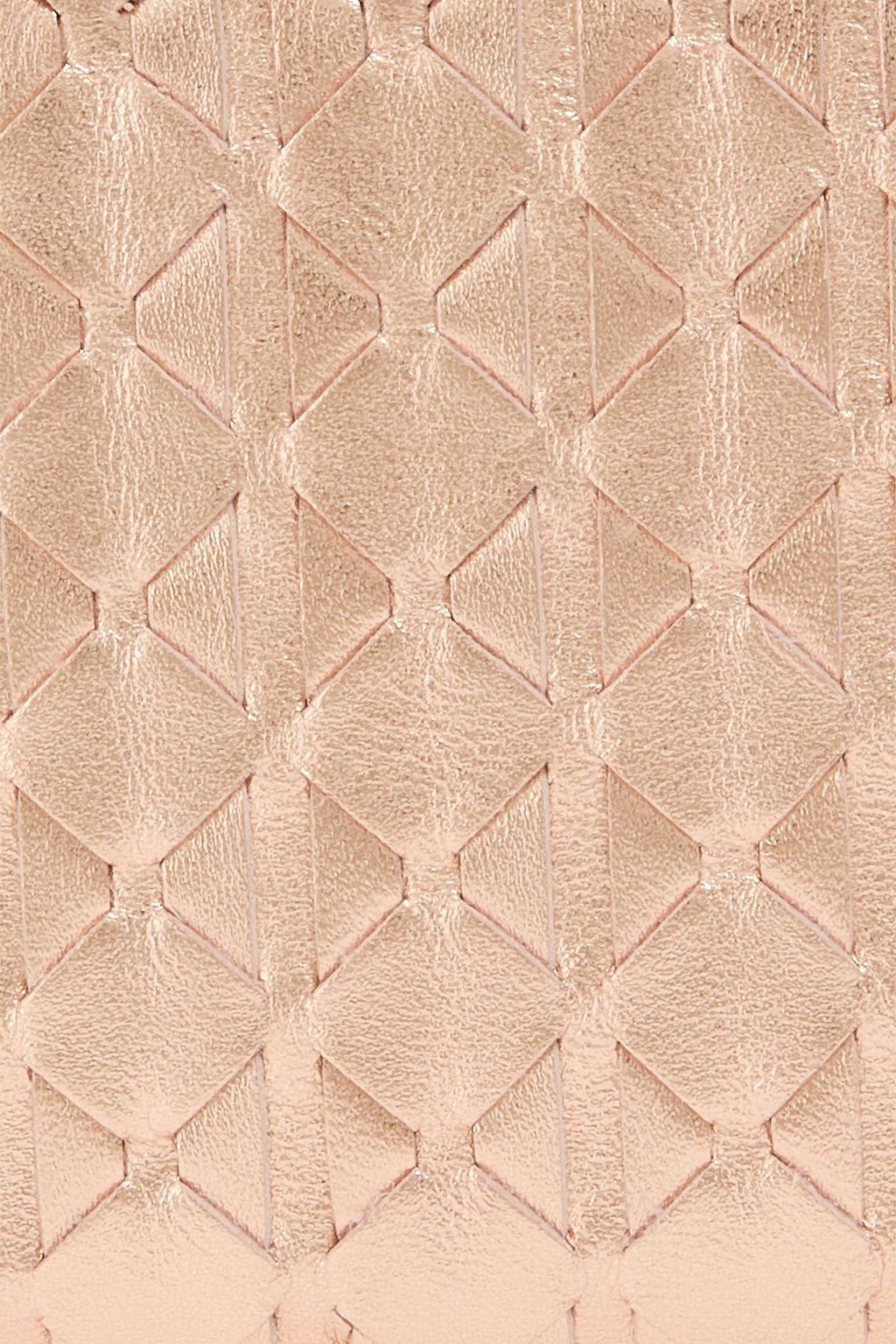 SERAPIAN Mosaico woven metallic leather continental wallet
