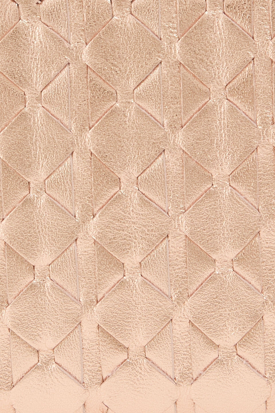  Serapian - Continental Portemonnaie Aus Metallic-leder Mit „mosaico“-handflechttechnik - Metallic - Onesize 