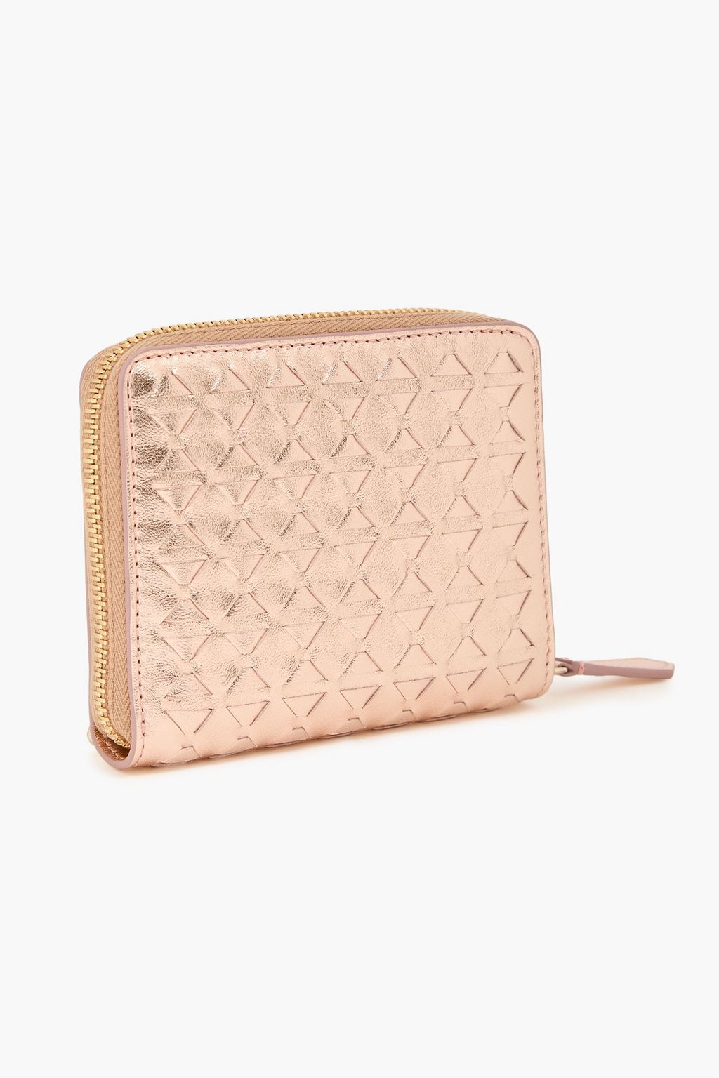 SERAPIAN Mosaico woven metallic wallet