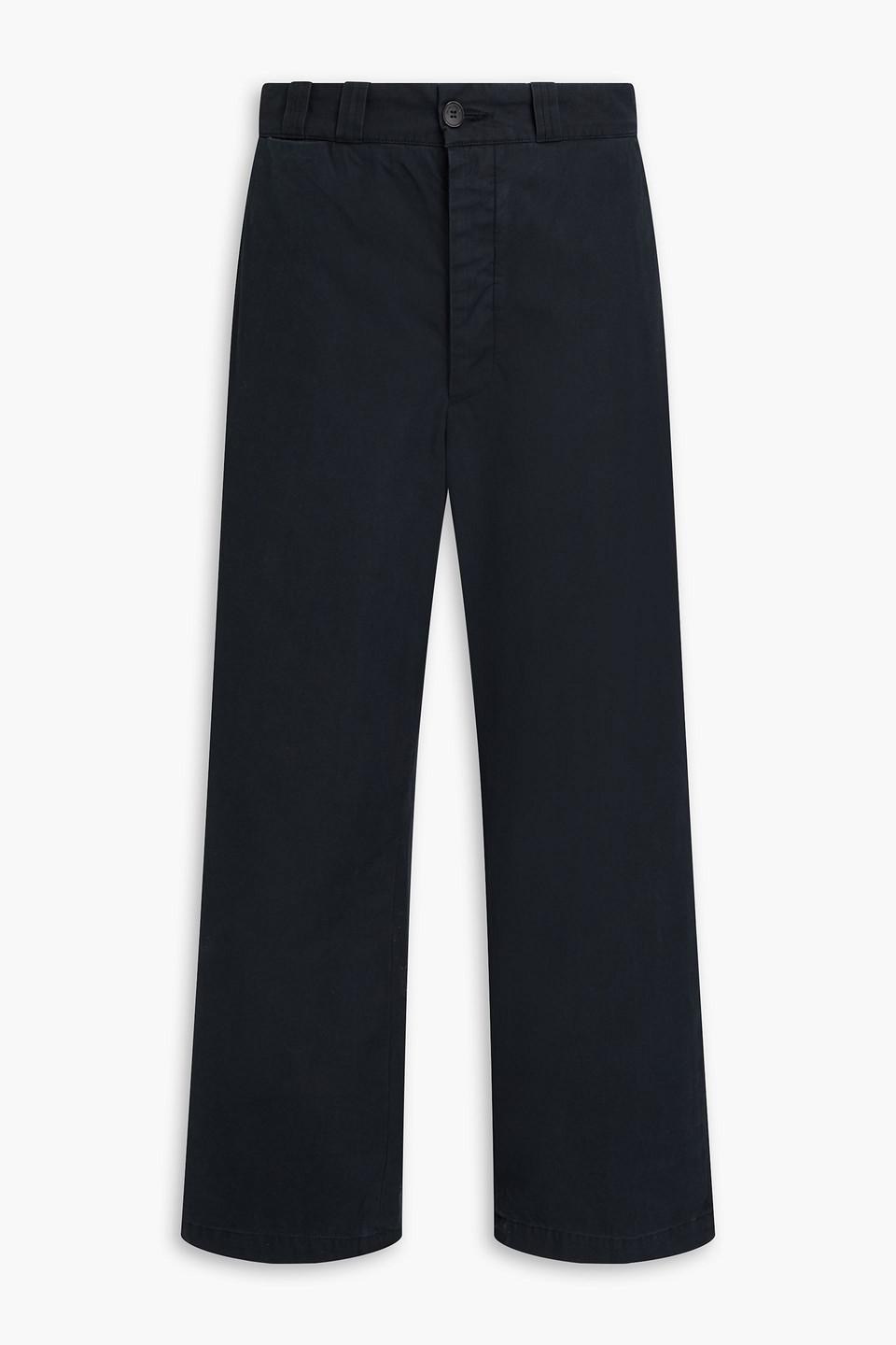 the elder statesman - workwear norm cotton-twill chinos - black - 30