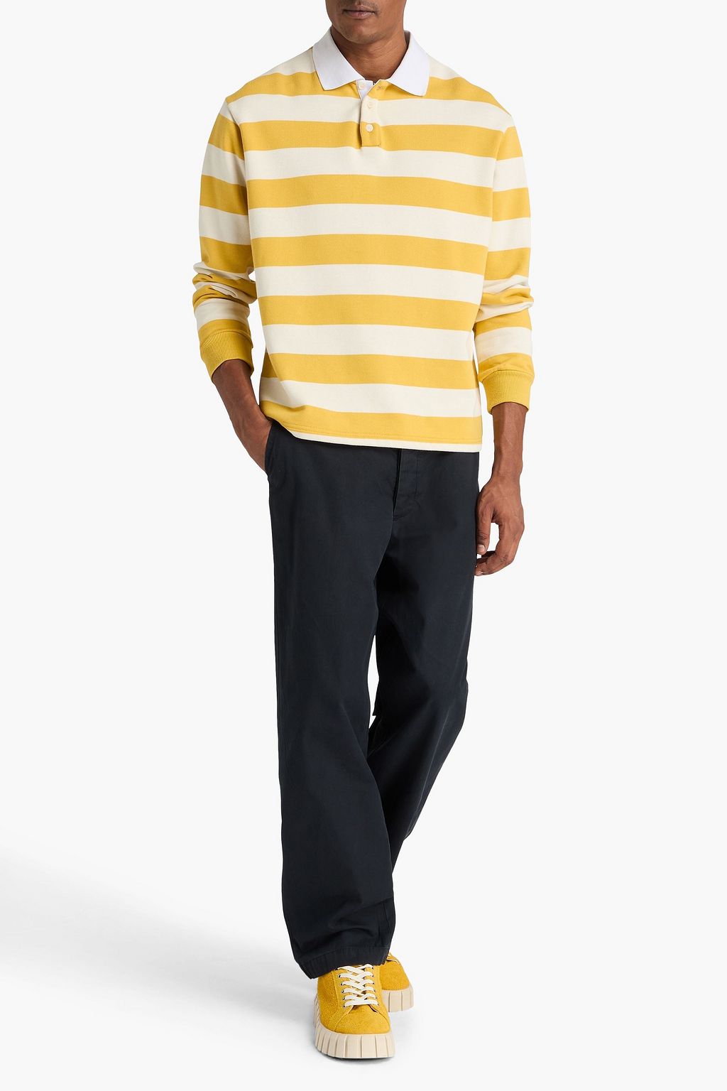 THE ELDER STATESMAN Workwear Norm cotton-twill drawstring chinos