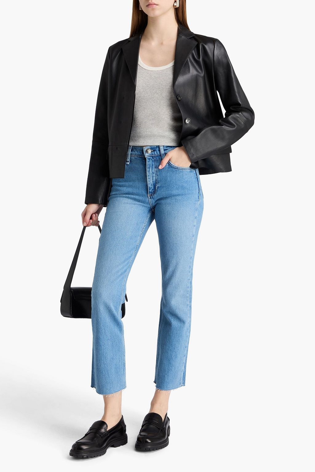 RAG & BONE Peyton cropped mid-rise straight-leg jeans