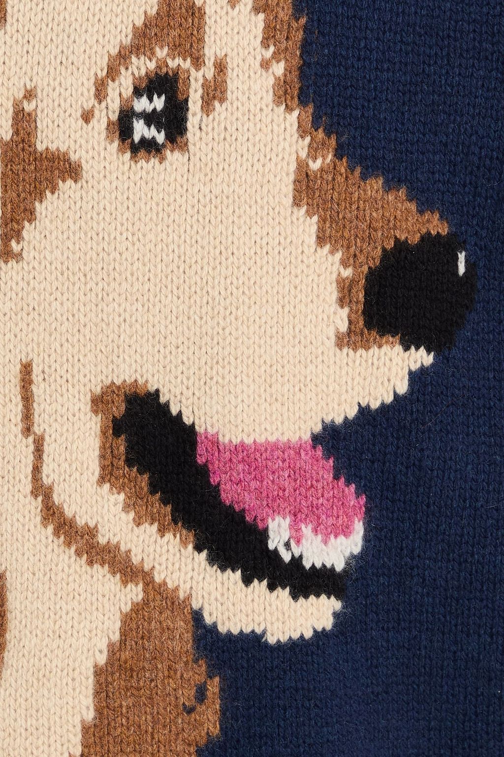 THE ELDER STATESMAN カシミヤセーター インターシャ