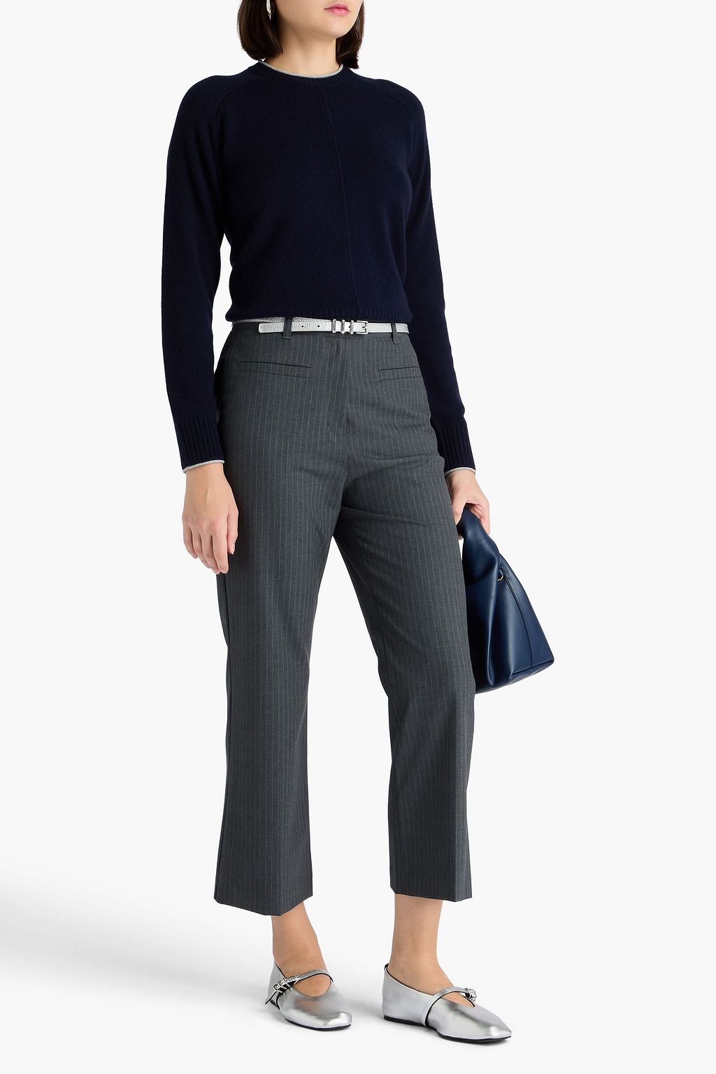 3.1 PHILLIP LIM Pinstriped crepe kick-flare pants