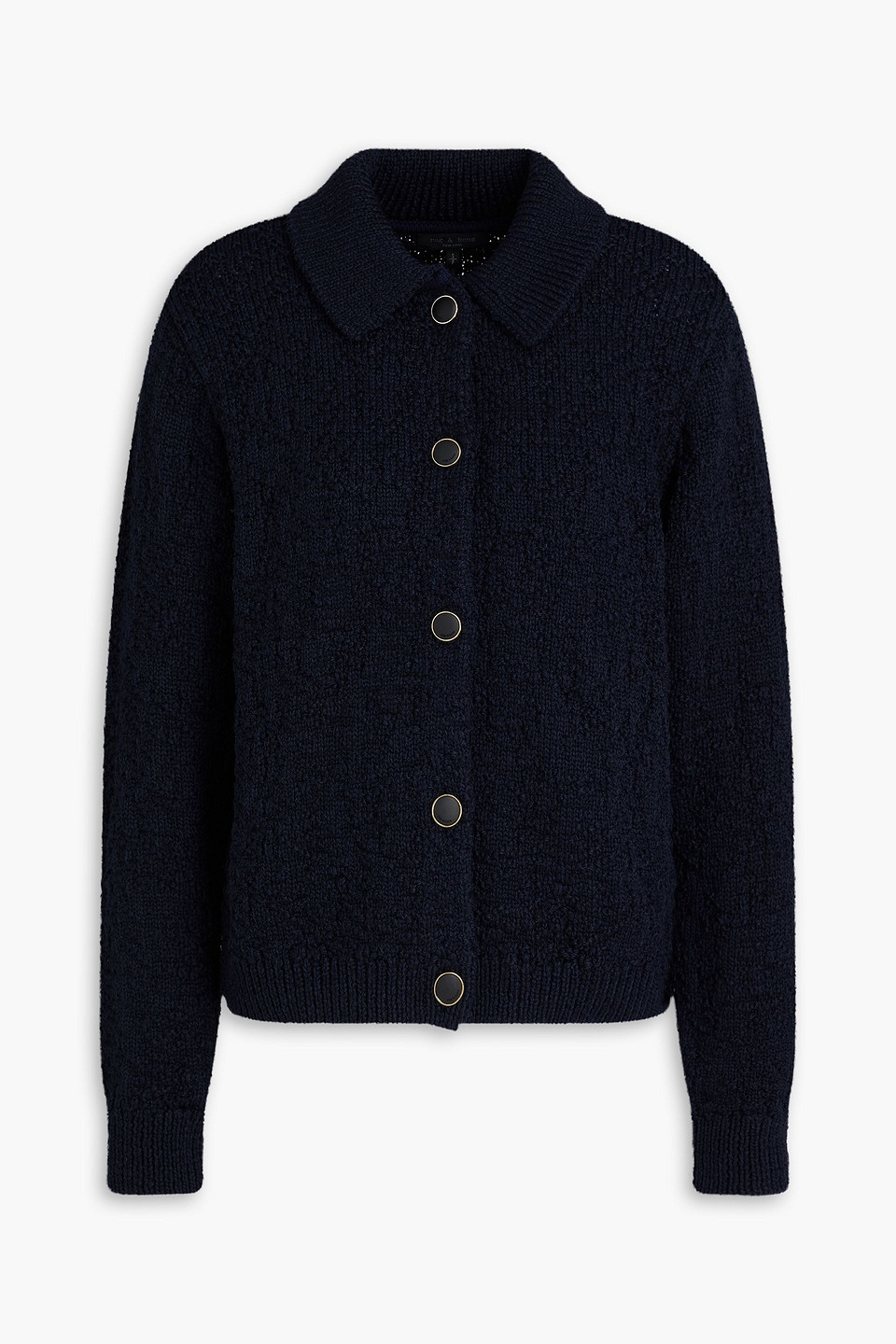 Rag & Bone Lecroy Wool-blend Cardigan In Blue