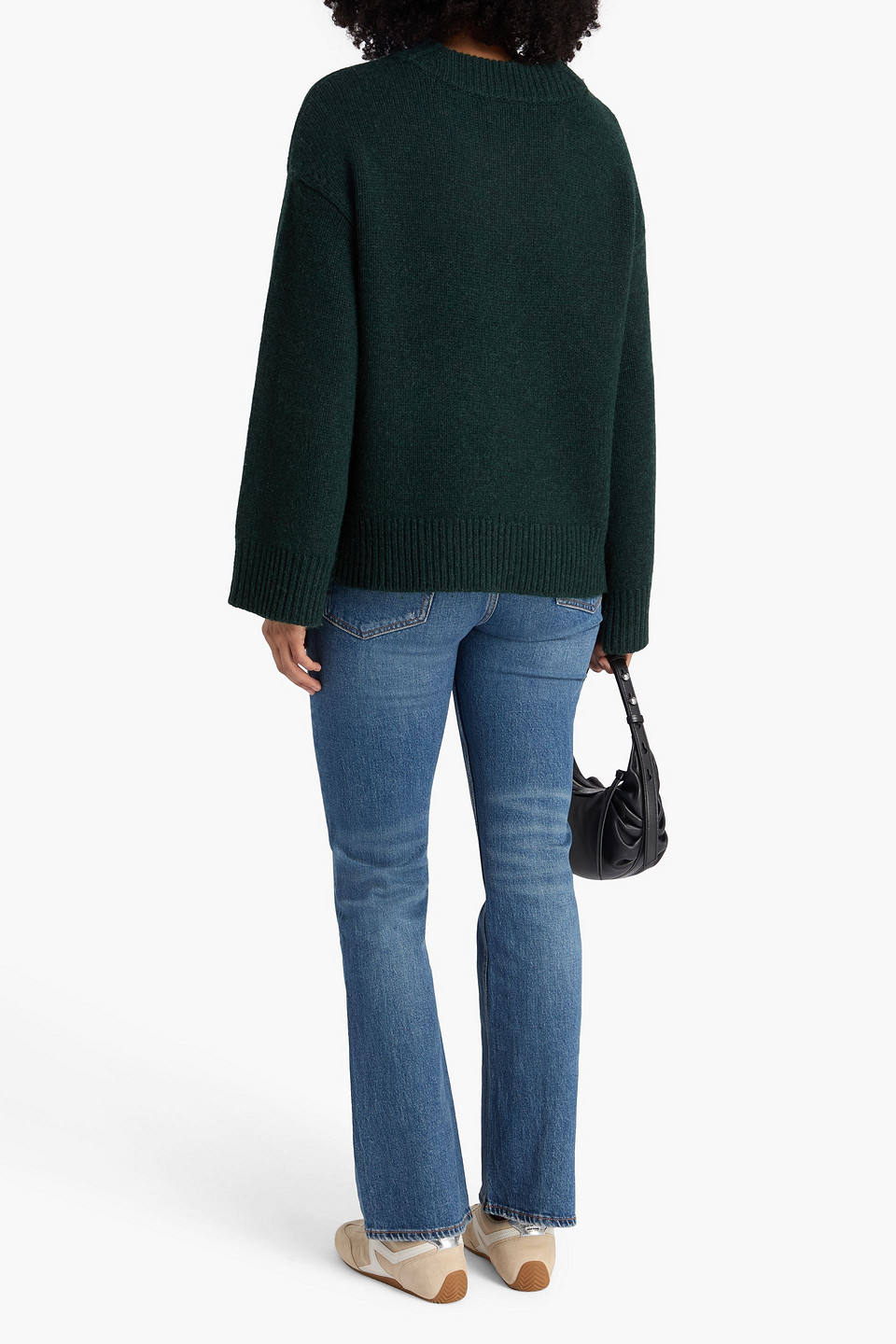 Rag & Bone Danica Wool And Cashmere-blend Sweater In Black