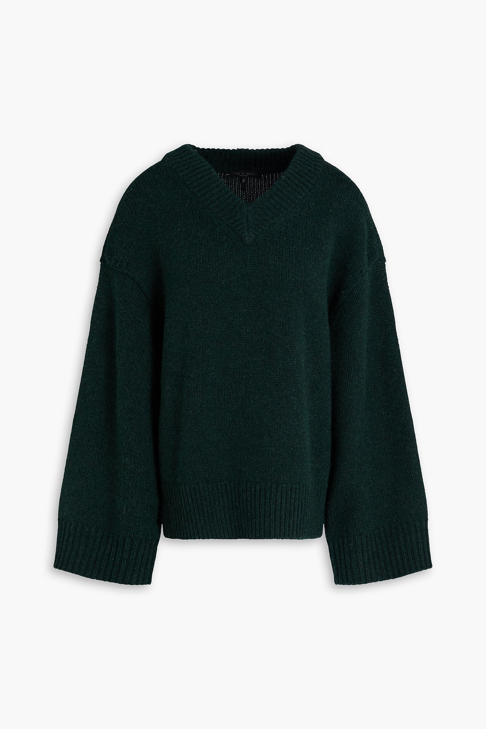 Rag & Bone Danica Wool And Cashmere-blend Sweater In Green