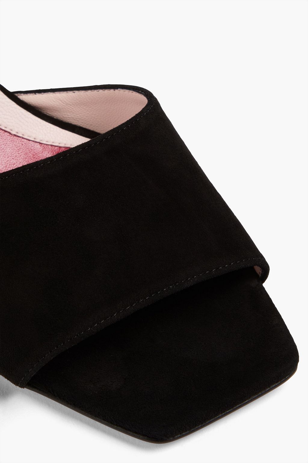 ROGER VIVIER Marlene crystal-embellished suede mules