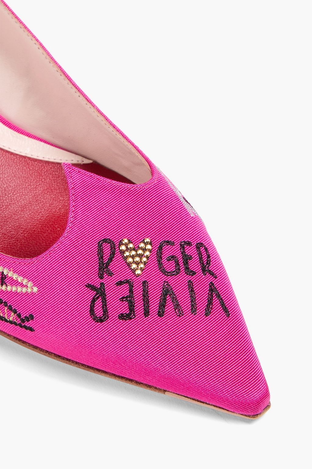 ROGER VIVIER I Love Vivier embellished faille pumps