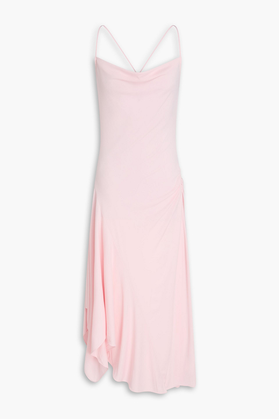 3.1 Phillip Lim Draped Jersey Midi Dress In Pink