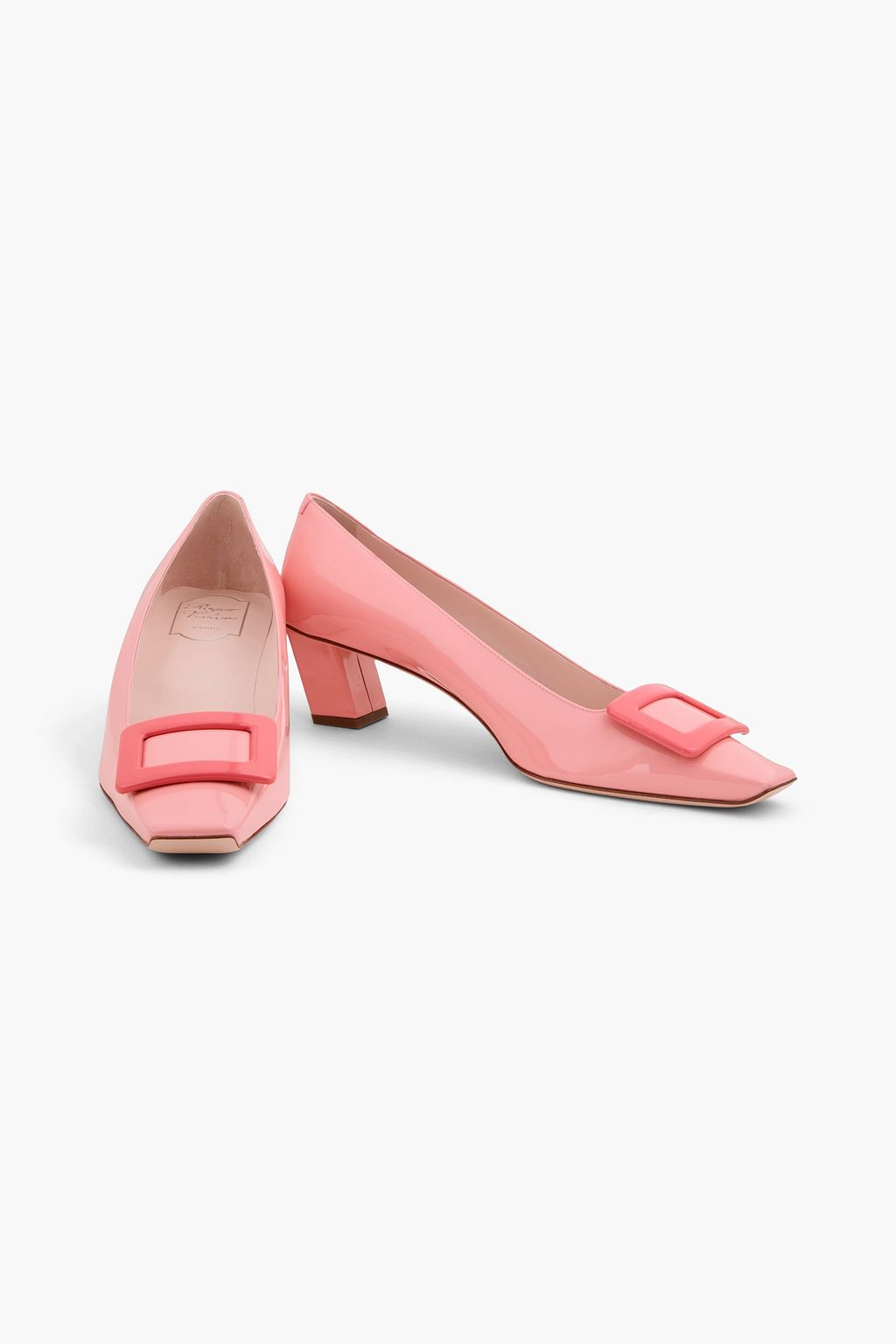 ROGER VIVIER Belle Vivier buckle-embellished patent-leather pumps