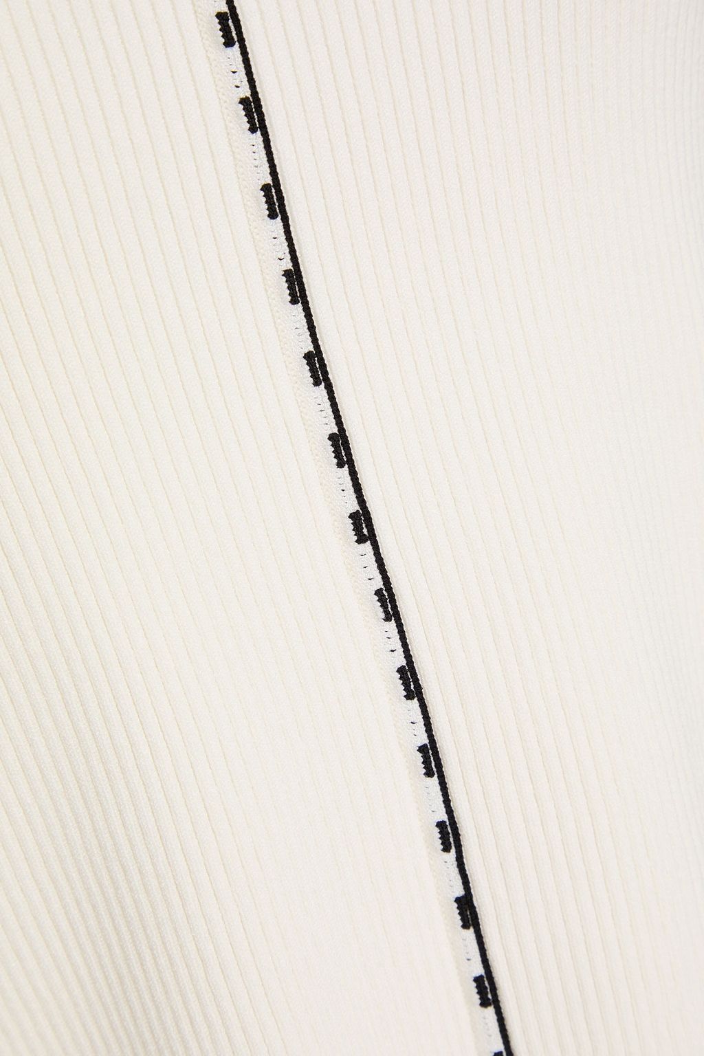 SIMKHAI Nailah embroidered ribbed-knit top