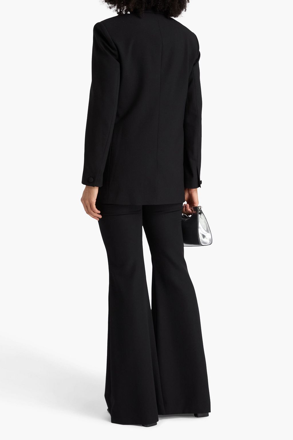 RAG & BONE بليزر إميلي من التويل ومزيج الصوف بصفين من الأزرار مزيّن بدبابيس معدنية