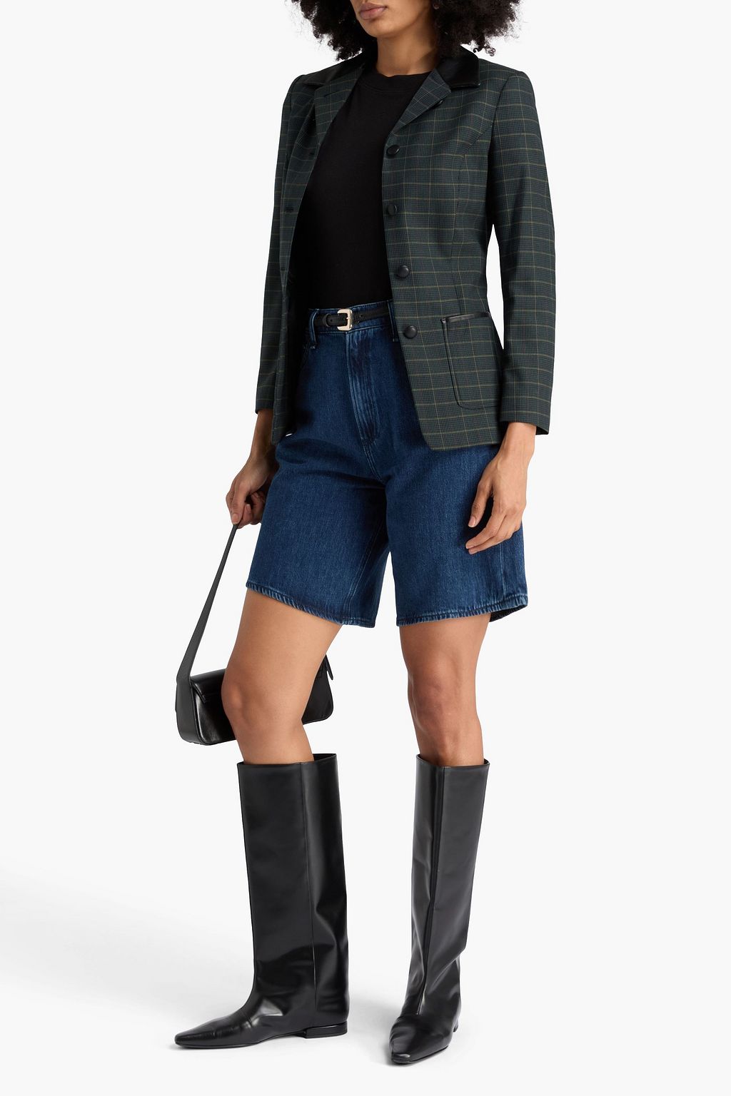 RAG & BONE Drew Prince of Wales checked wool-blend blazer