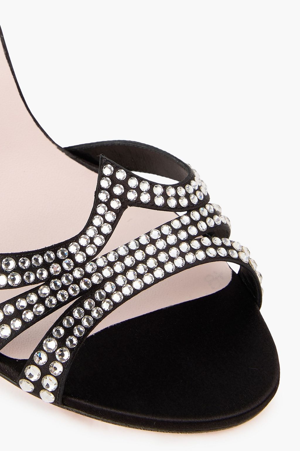 ROGER VIVIER Viv' Bling Strass crystal-embellished suede sandals
