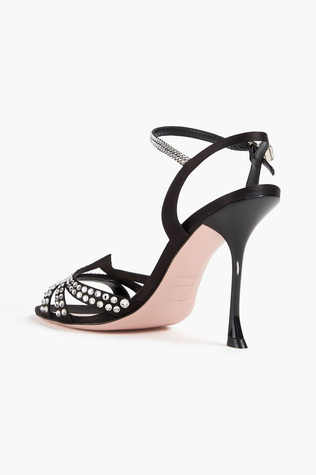 ROGER VIVIER Viv' Bling Strass crystal-embellished suede sandals