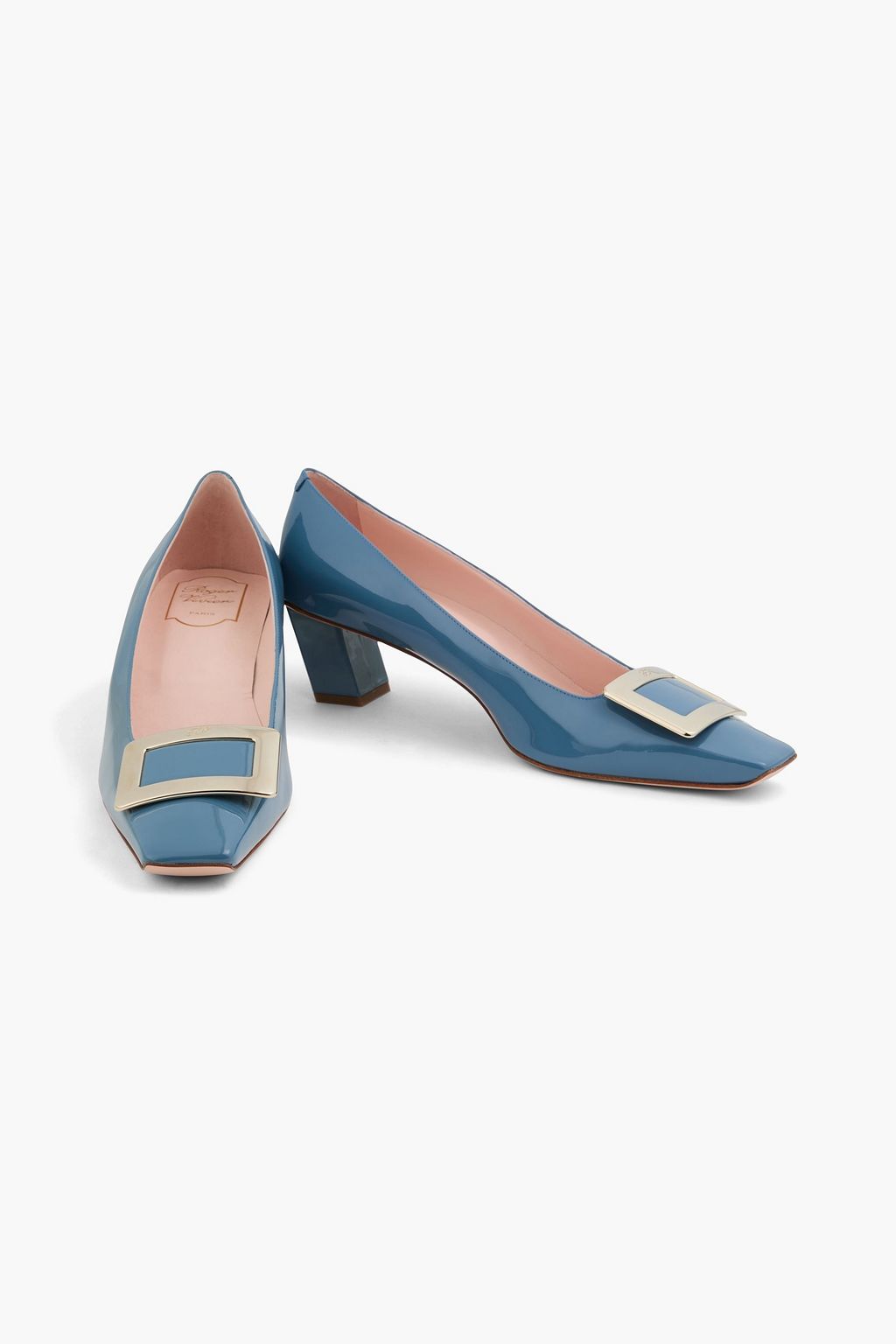 ROGER VIVIER Belle Vivier embellished patent-leather pumps