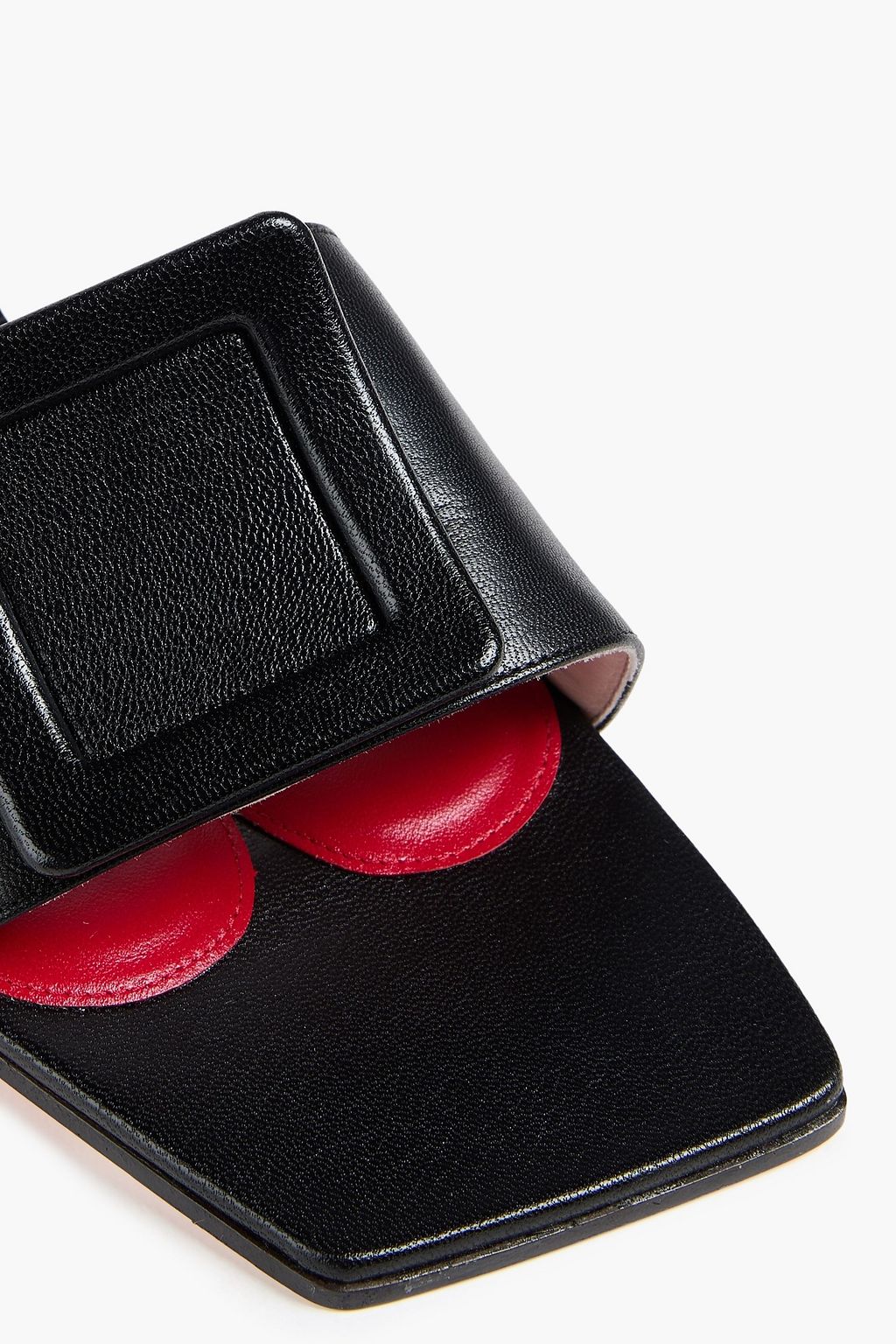 ROGER VIVIER Buckle-embellished leather mules