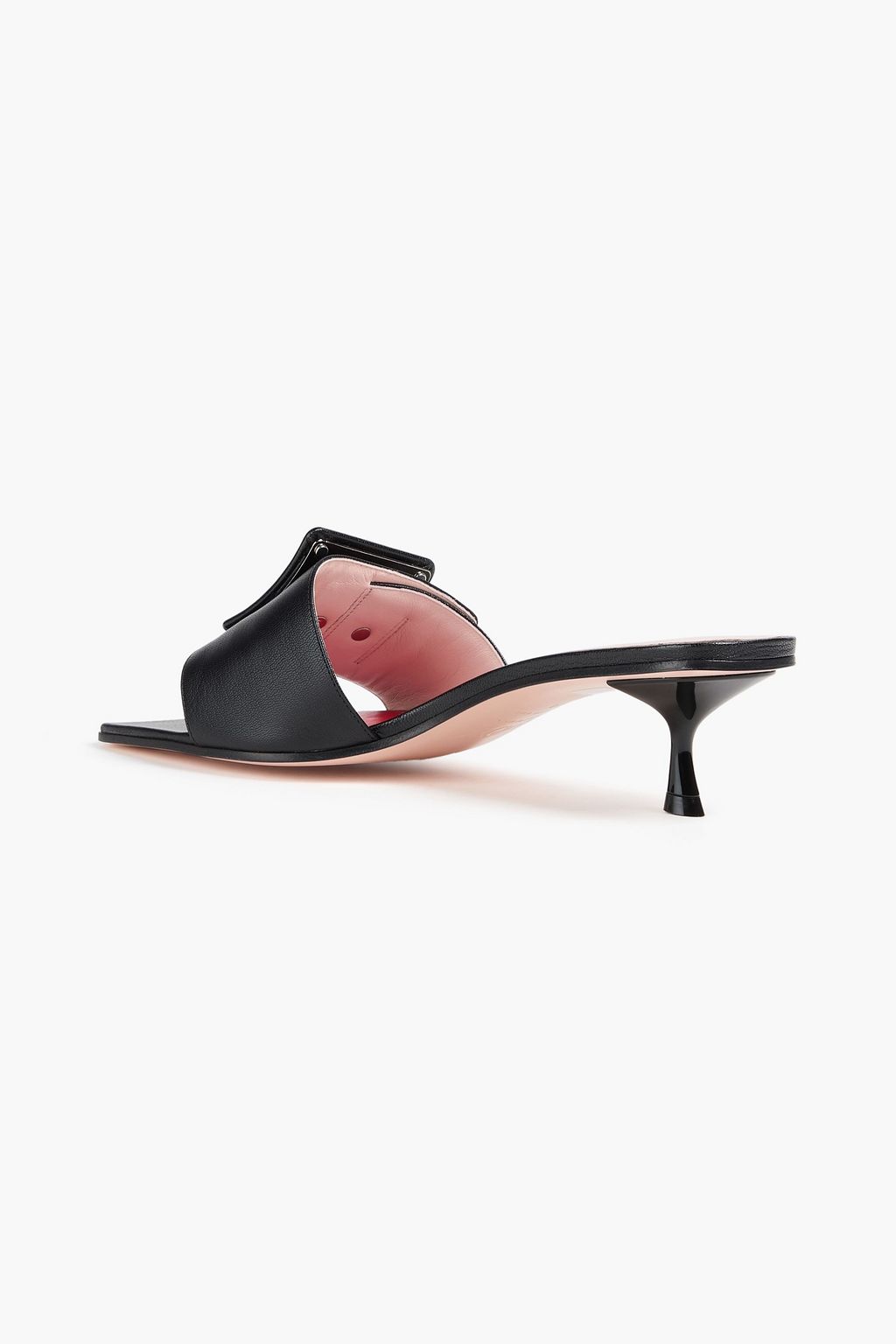 ROGER VIVIER Buckle-embellished leather mules