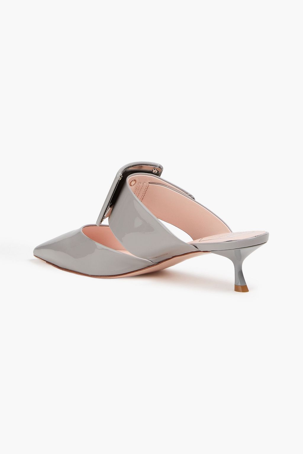 ROGER VIVIER حذاء ميول فيف إن ذا سيتي من الجلد اللامع مزين بإبزيم
