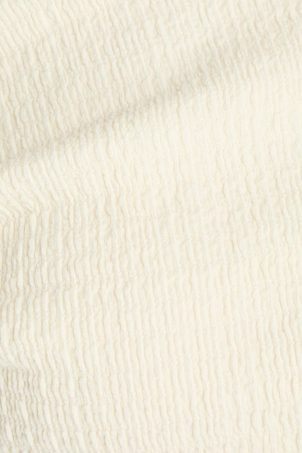 RAG & BONE Lou one-shoulder stretch-seersucker top