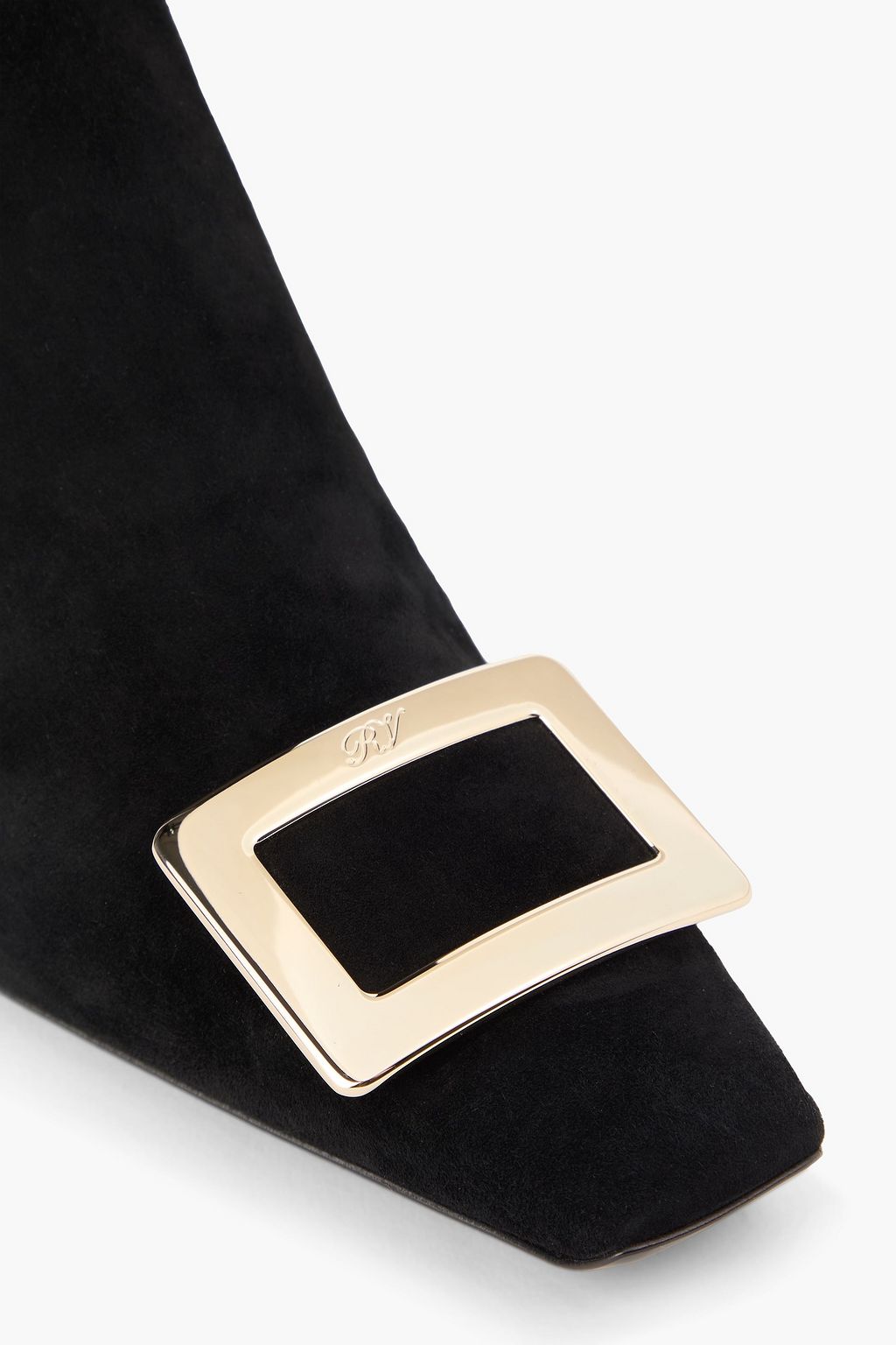 ROGER VIVIER Belle Vivier suede over-the-knee boots