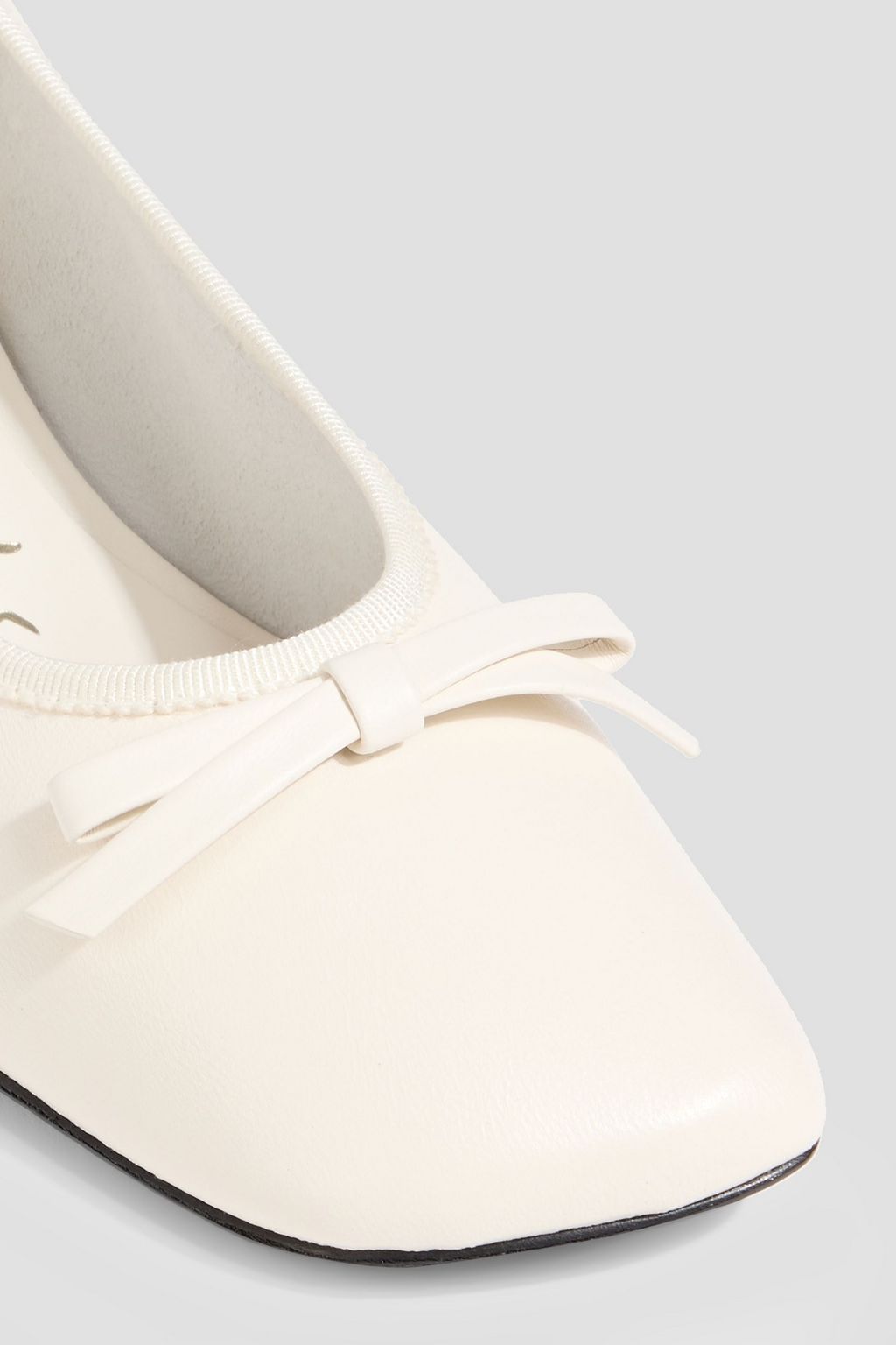 3.1 PHILLIP LIM ID Soft bow-detailed leather pumps