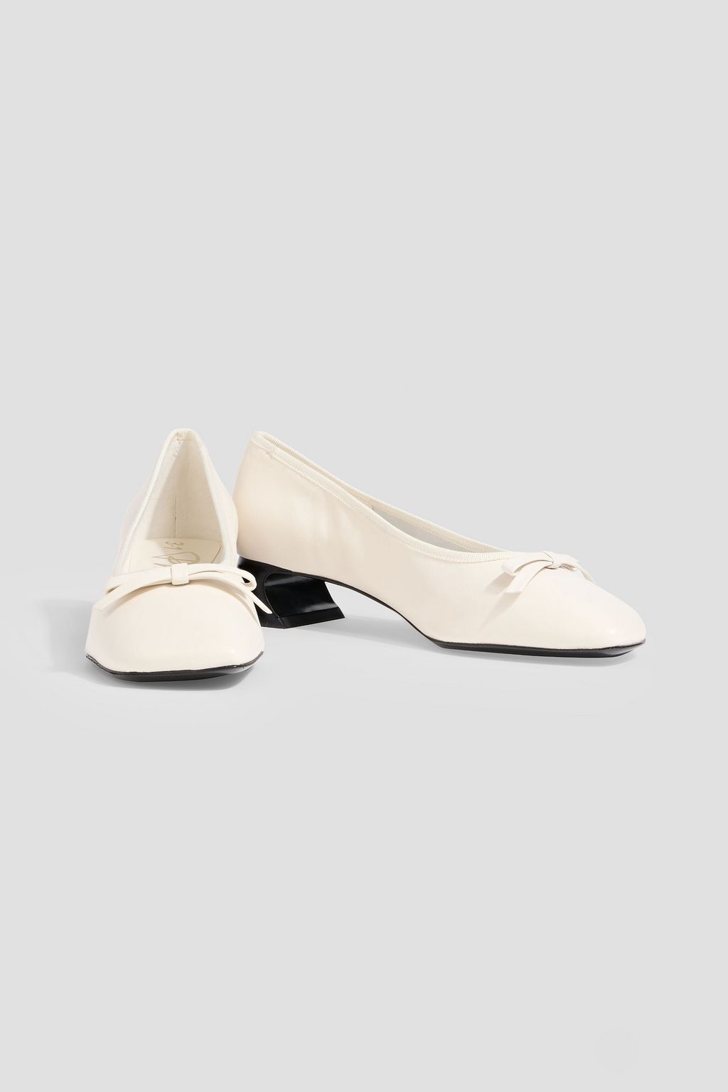 3.1 PHILLIP LIM ID Soft bow-detailed leather pumps