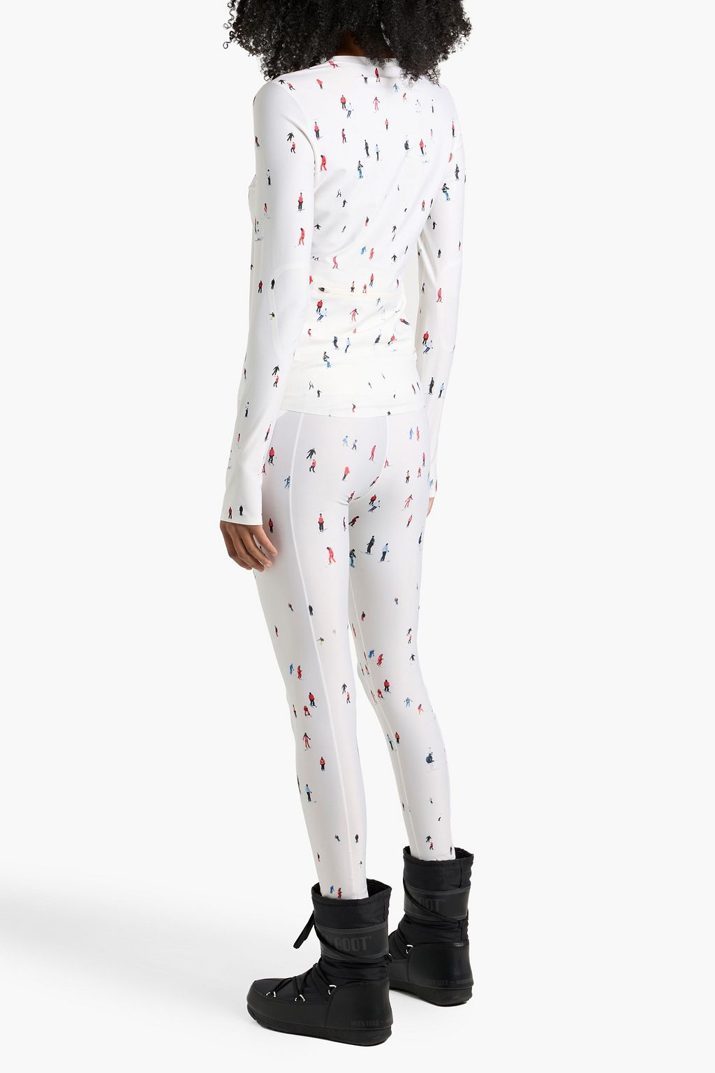 PERFECT MOMENT Printed stretch-jersey leggings