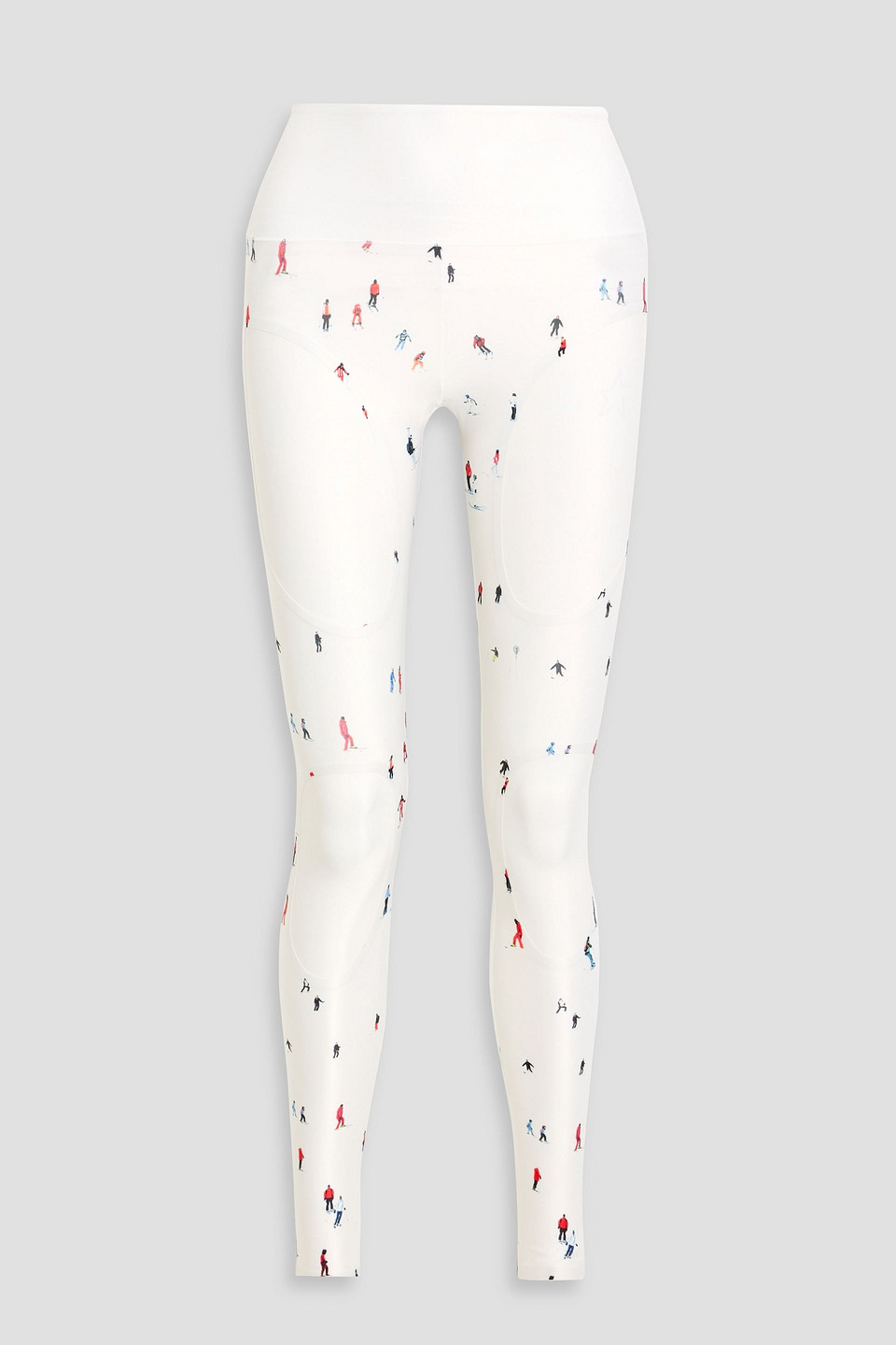 Perfect Moment Printed Stretch-jersey Leggings In White