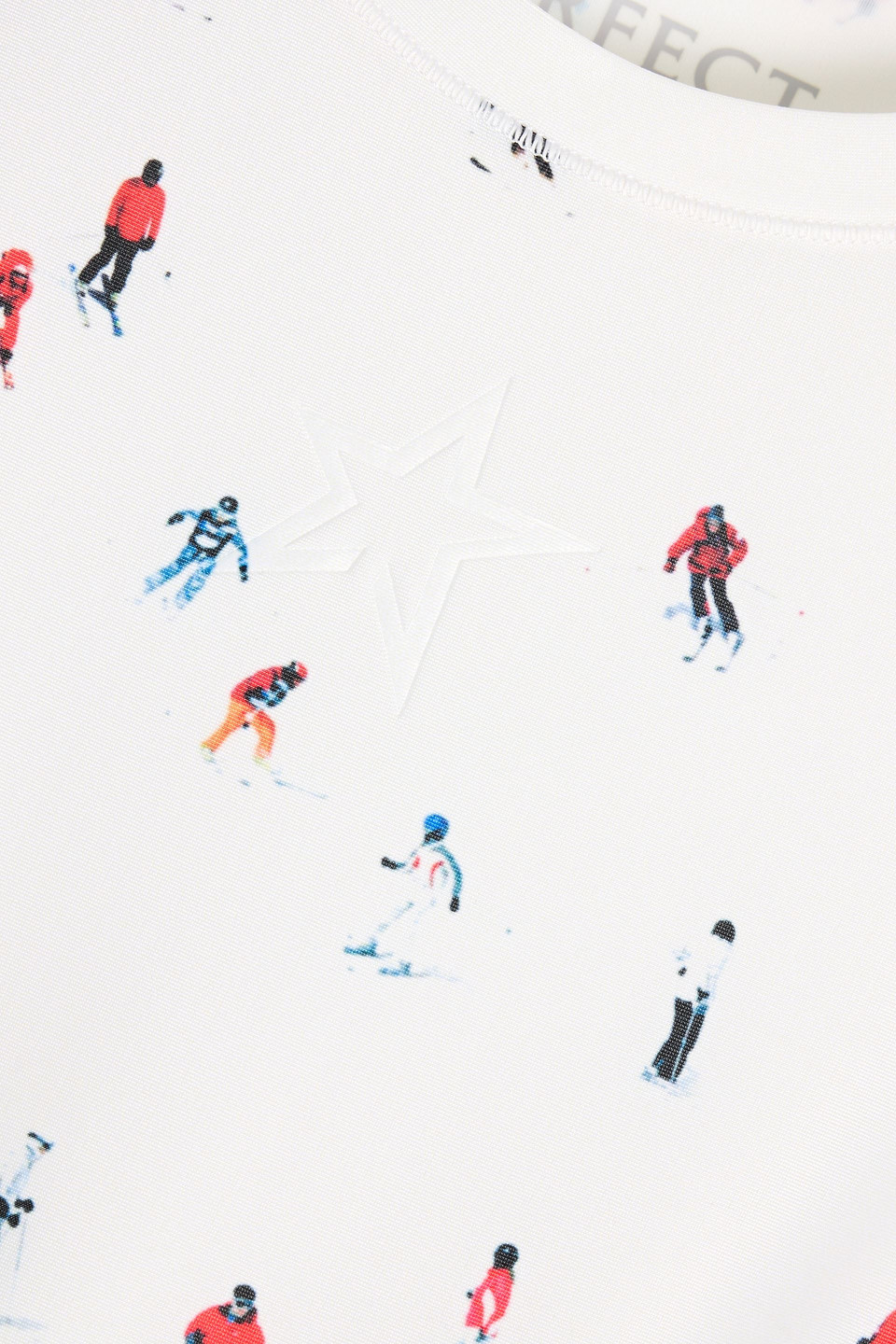 Perfect Moment Printed Stretch-jersey Base Layer In White