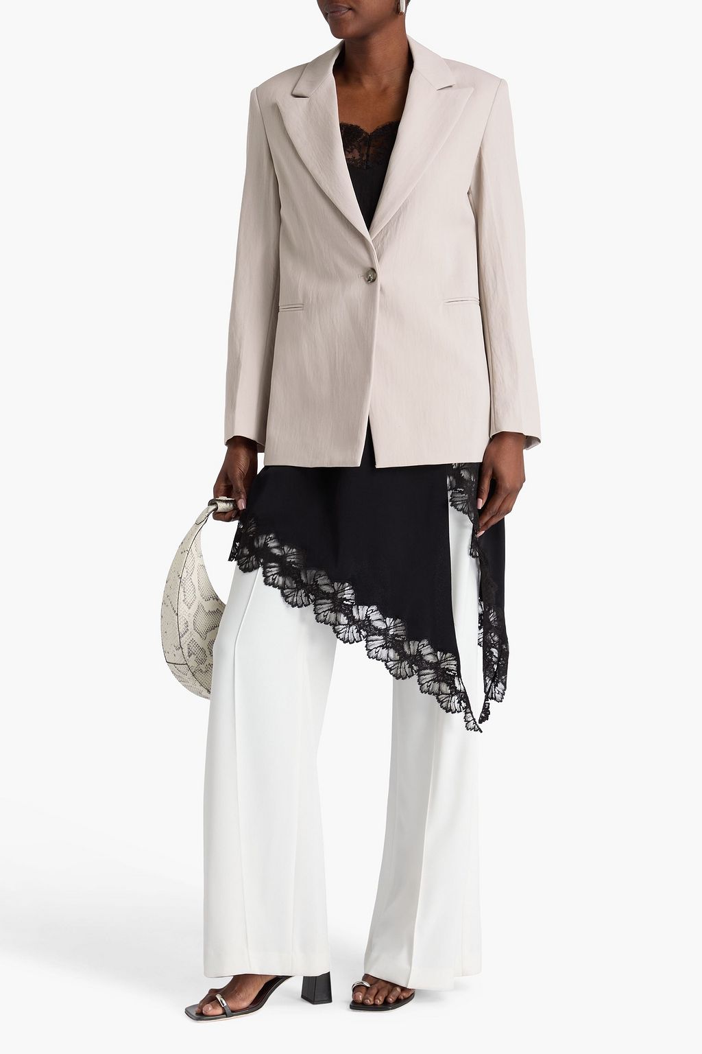 3.1 PHILLIP LIM بليزر من التويل المصنوع من مزيج الصوف