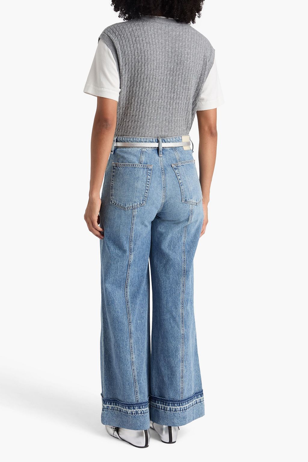 RAG & BONE Marina high-rise wide-leg jeans