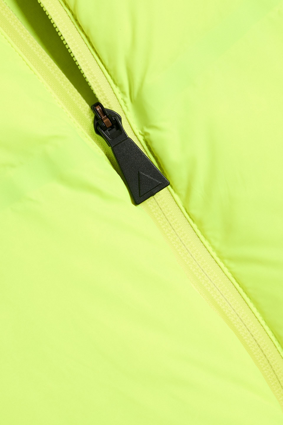 Aztech Mountain Minnie Nuke Cropped Neon Quilted Down Ski Jacket In Yellow