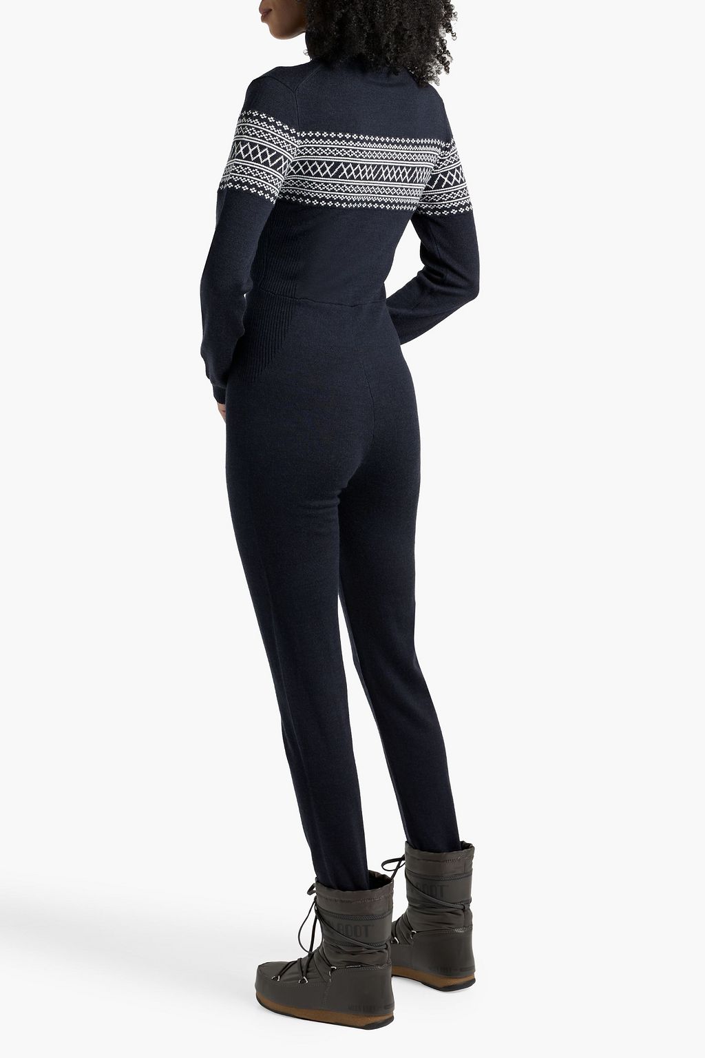 WE NORWEGIANS Signature Fair Isle merino wool jumpsuit