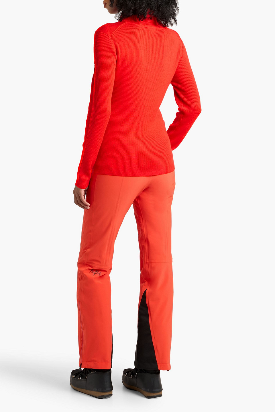 We Norwegians Setesdal Merino Wool Turtleneck Sweater In Red