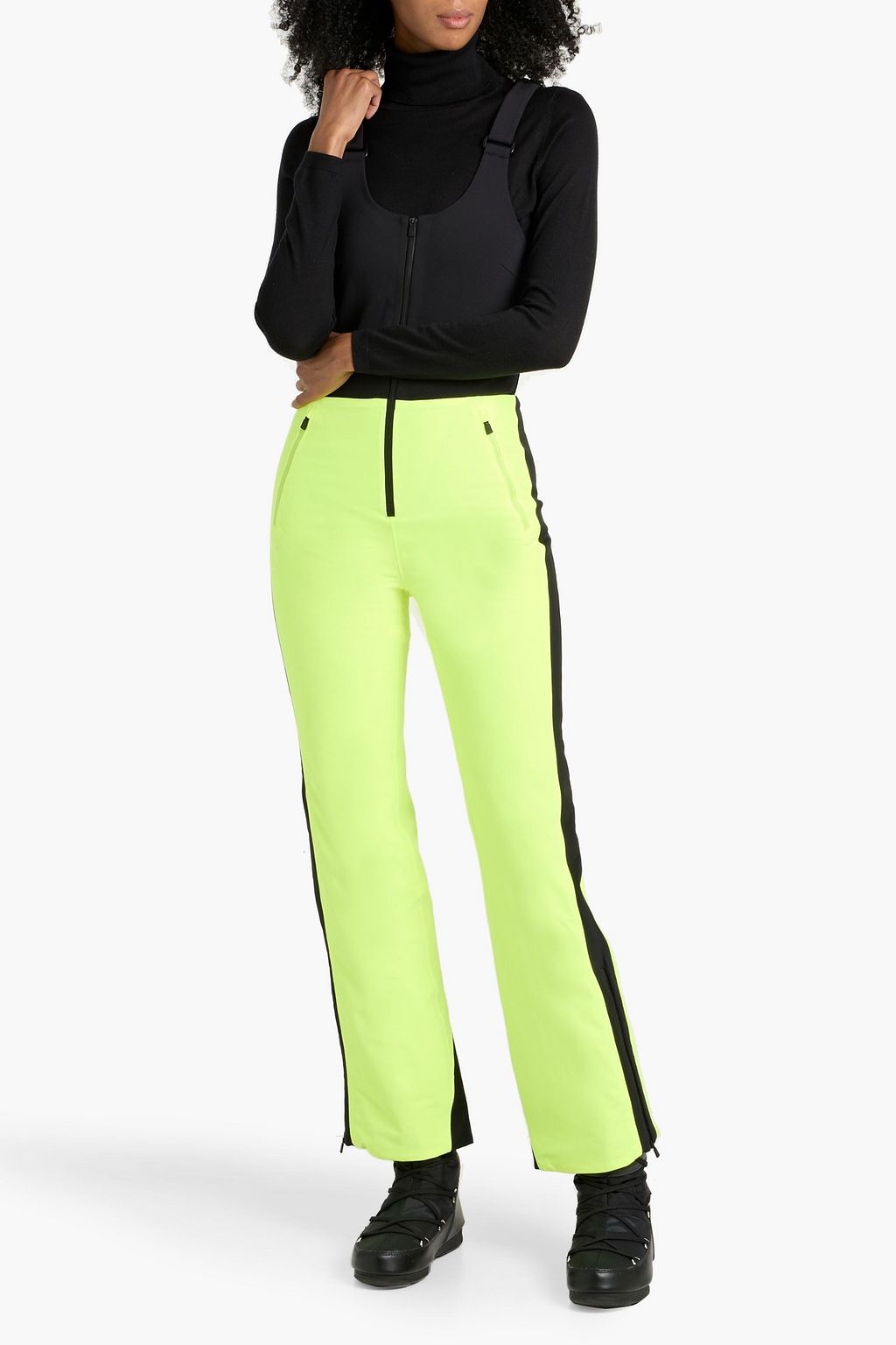 AZTECH MOUNTAIN Two-tone stretch-shell ski salopettes