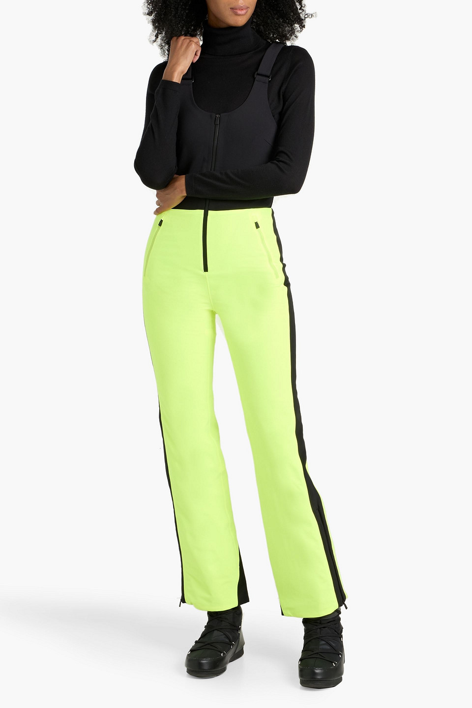 Aztech Mountain Zweifarbiger Skianzug Aus Stretch-shell In Black