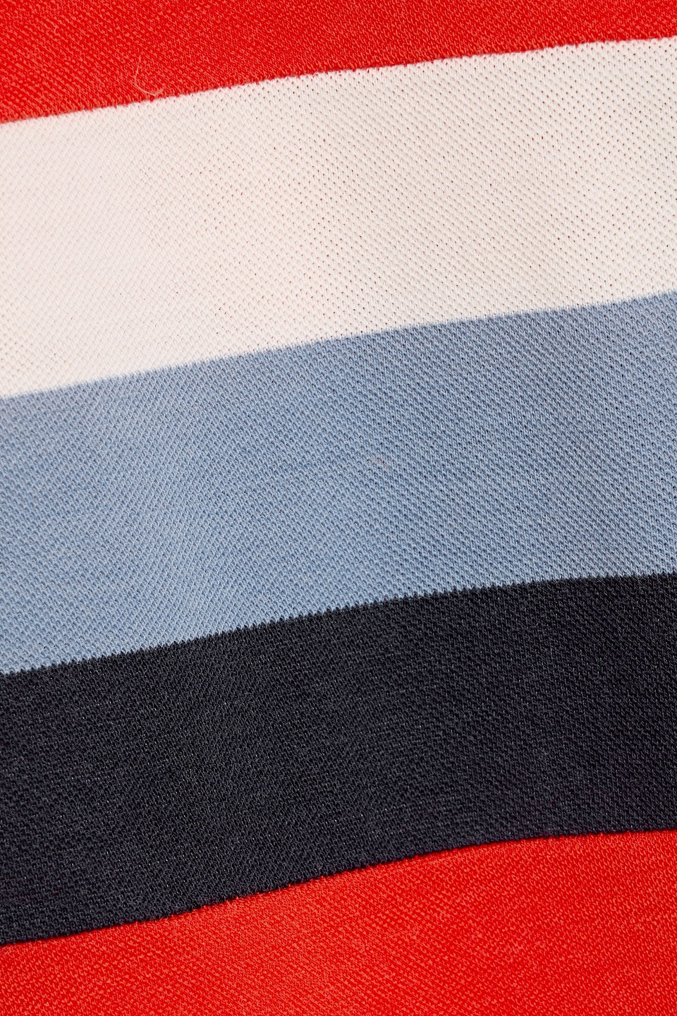 We Norwegians Striped Wool-blend Piqué Base Layer In Red